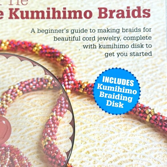 Twist Turn & Tie 50 Japanese Kumihimo Braids Guide Book With Braiding Disk - Picture 2 of 7